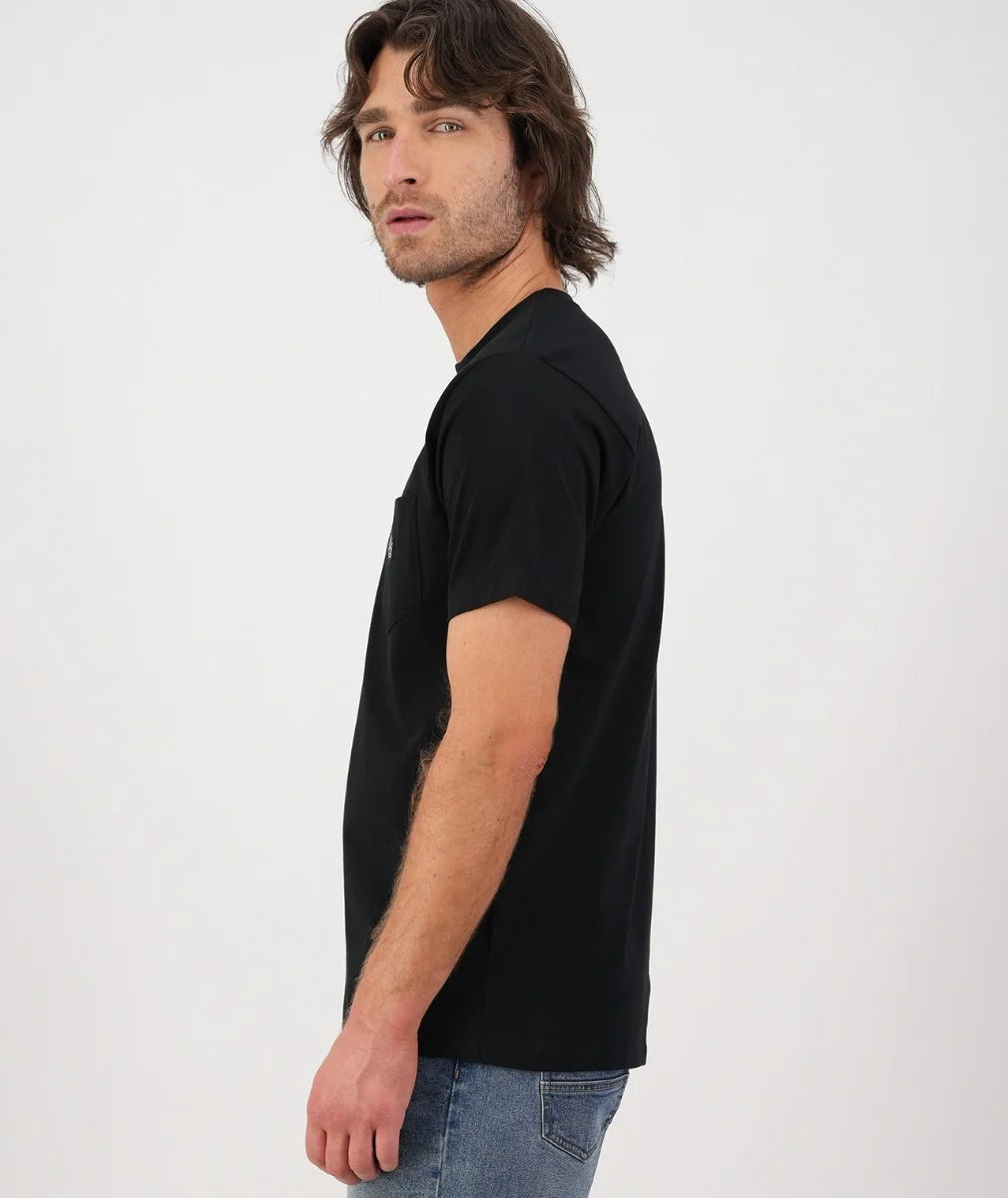 Swanndri Duval Plain Pocket T Shirt Black