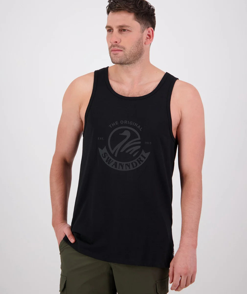 Swanndri Mens Original Printed Singlet