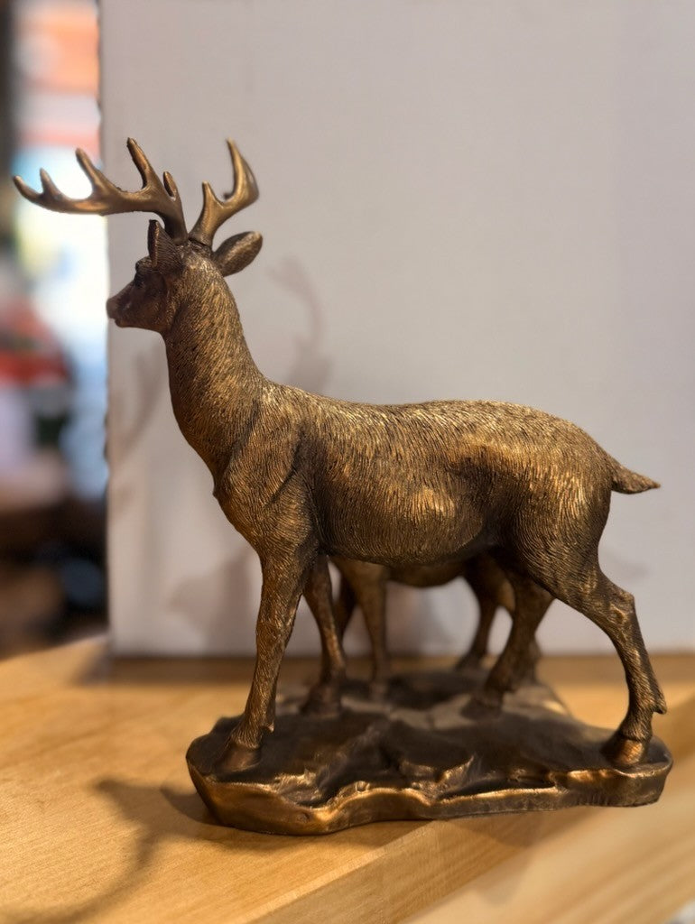 Bronze Deer and Fawn