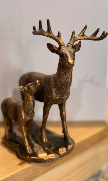 Bronze Deer and Fawn