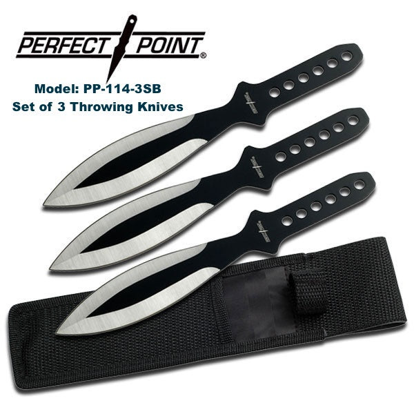 Perfect Point Throwing Knives (Set of 3) | PP114-3SB