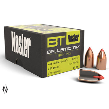 Nosler 458 Cal 300gr Ballistic Tip Projectiles (50pk)