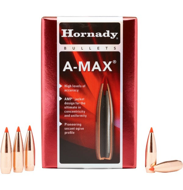 Hornady 30 Cal 168gr A-Max Projectiles (100pk)