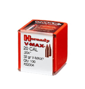 Hornady 20 Cal 32gr V-Max Projectiles (100pk)