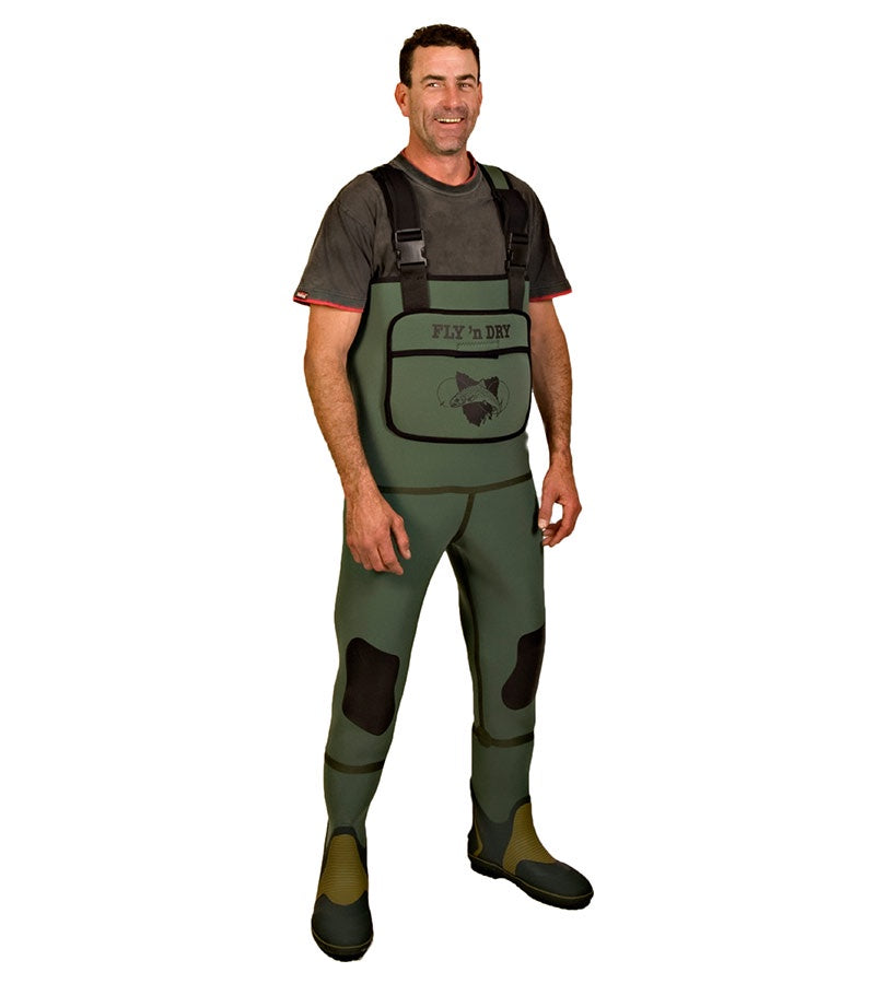 Fly 'n' Dry Chest Wader - Hardsole Boot