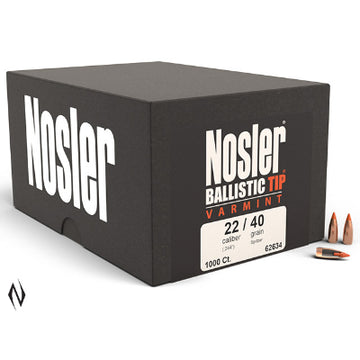 Nosler 22 Cal 40gr Ballistic Tip Projectiles (1000pk)