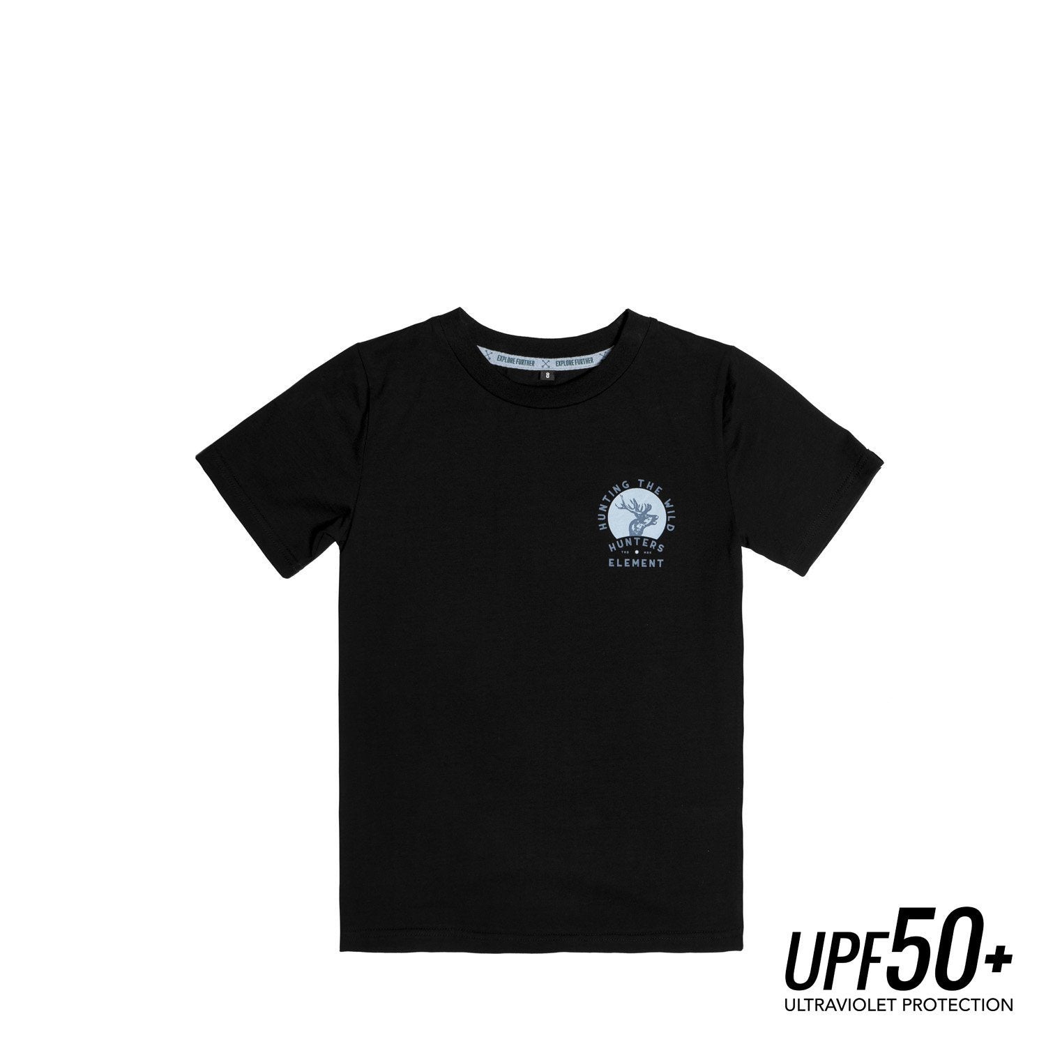 Hunters Element Kids Roaring Stag Tee (Black)