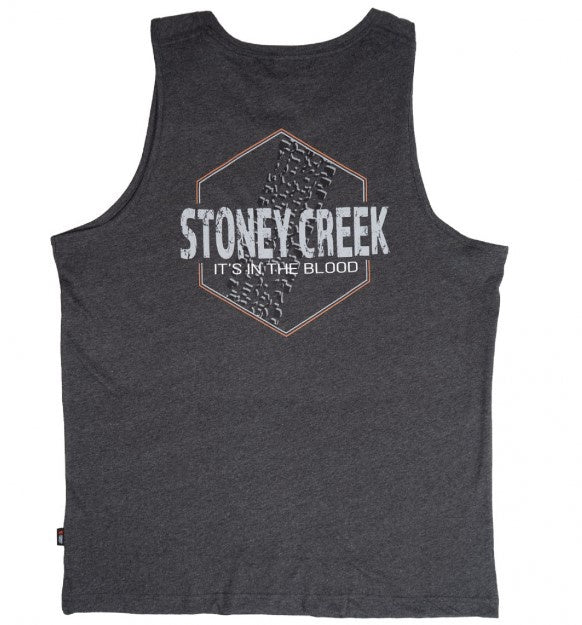 Stoney Creek Mens Off Road Singlet (Charcoal Marle)