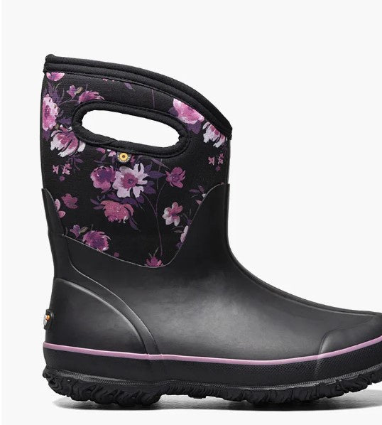 Bogs Womens CLS Mid Painter Black/Pink