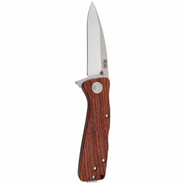SOG Twitch II Folding Knife (Wood Handle)