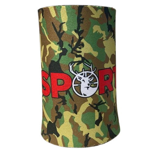 Sports Hut Stubby Holder Green Camo