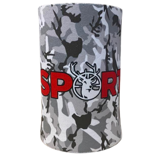 Sports Hut Stubby Holder (Camo Grey)