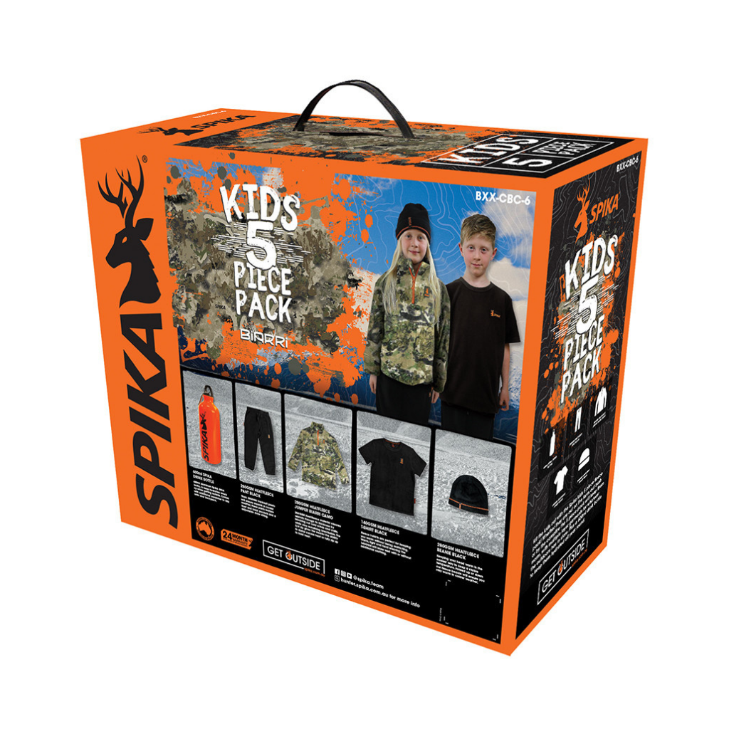 Spika Kids 5 Piece Box Pack (Biarri Camo)