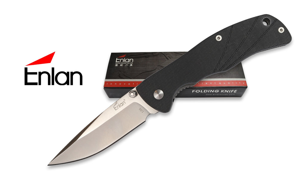 Enlan Black Folding Knife | L05