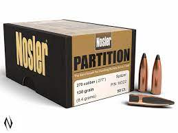 Nosler 270 Cal 130g Partition Projectiles (50pk)