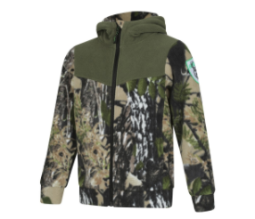 Ridgeline Kid's Spliced Hoodie (Buffalo/Field Olive)