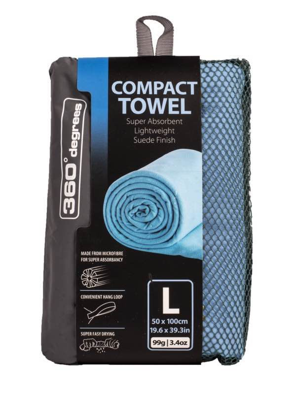 360 Degrees Compact Towel L | Blue