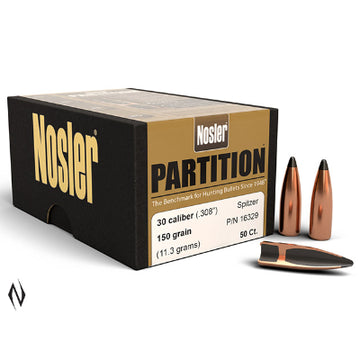 Nosler 30 Cal 150gr Partition Projectiles (50pk)