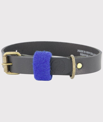 Swanndri Elmwood Leather Dog Collar