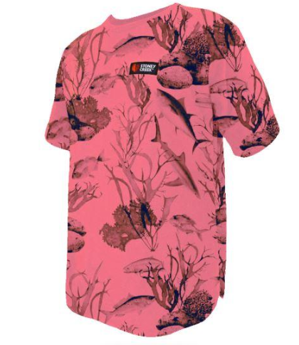 Stoney Creek Kid's Bushlite Tee (Fish Camo)